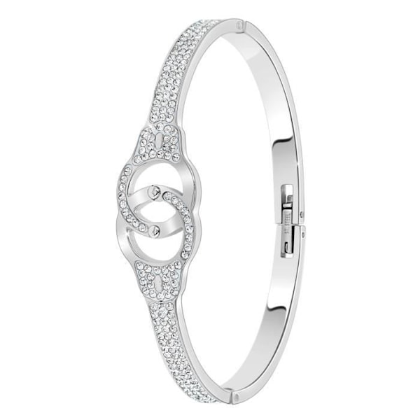SoCharm Handcuff armband prydd med gnistrande kristaller diameter cirka 60 mm