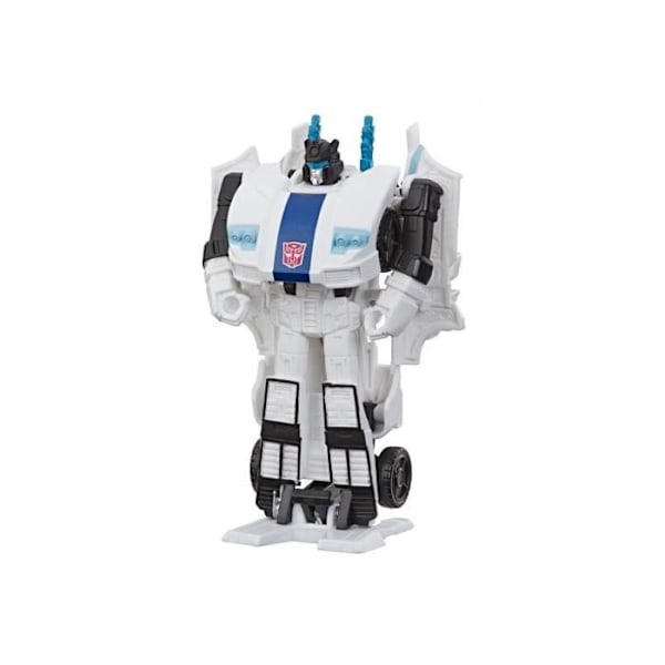 Transformers Cyberverse Power of The Spark AUTOBOT JAZZ DUAL BOOM BLAST Robotleksaksspel Transformers Actionfigur Sällsynt samlarobjekt