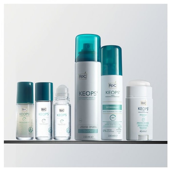 Rulladeodorant - RoC - Keops - 48h teho - 30ml - Ilman alkoholia