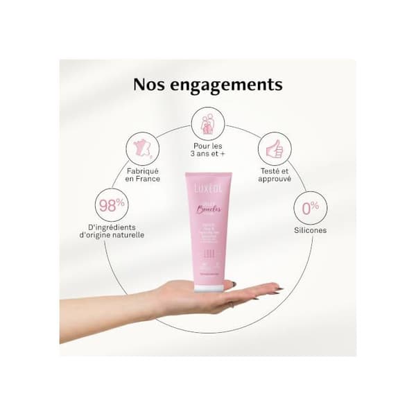 Stylinggel - Luxéol Gelée Boucles 2C-3C - Definition och fixering - Naturlig hydrering - Lockigt/krafsigt hår