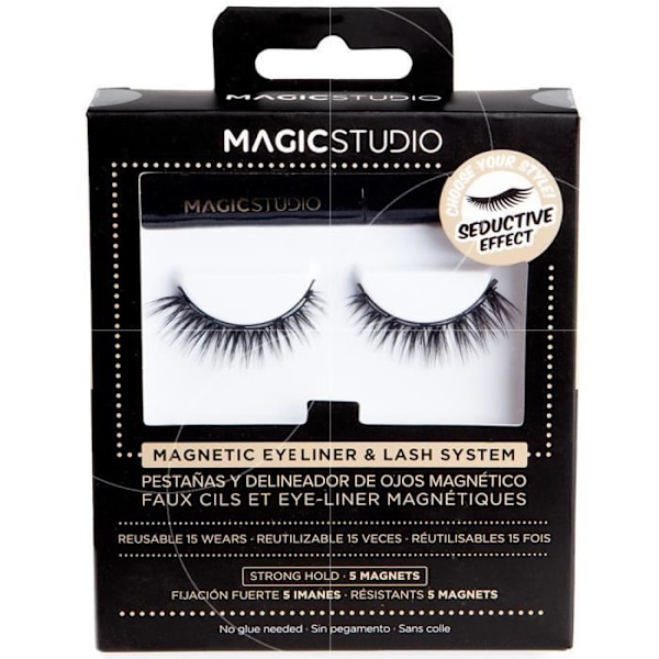 Magic studio Seductive Effect Lösögonfransar & magnetisk eyeliner