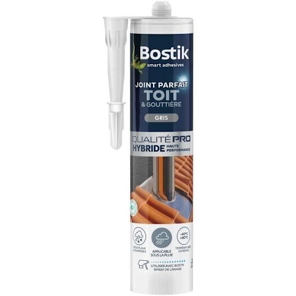 BOSTIK Joint perfekt tag og rør grå - Kartouche 280 ml Grå