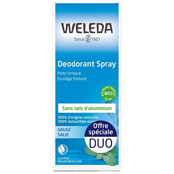 Weleda Duo Deodorantspray Salvia - 2 X 100 ml