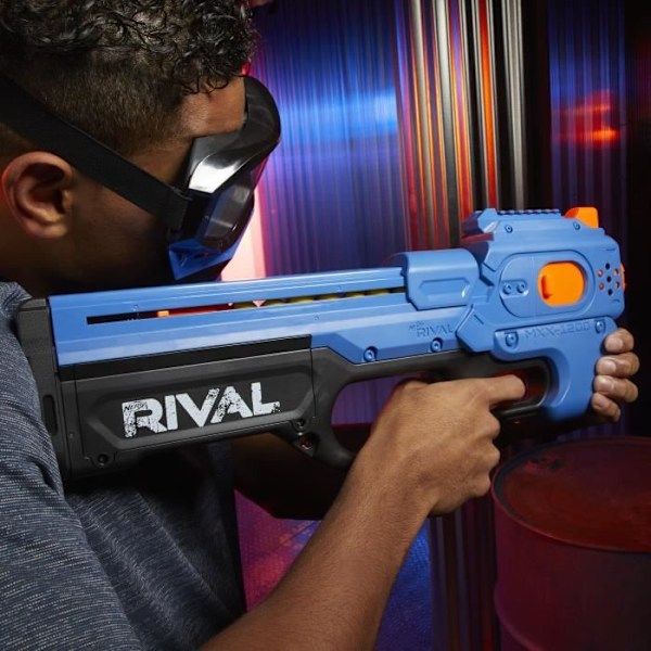 Nerf Rival Charger MXX-1200 sininen ja viralliset Nerf Rival vaahtopallot Lader MXX-1200