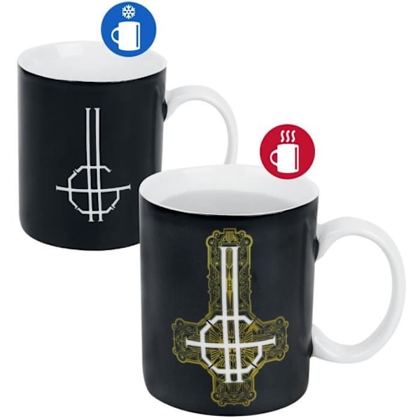 "Ghost Tasse med thermoeffekt Unisex sort krus"