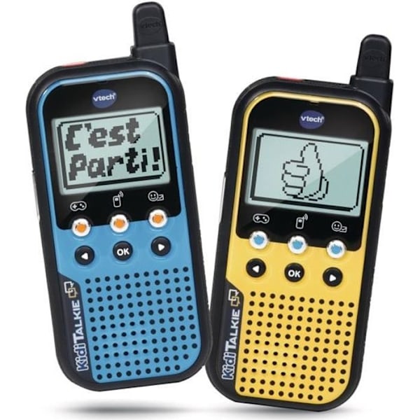 Talkie Walkie VTECH Kidi Talkie - Blå & Gul - 6 i 1 til timer af leg og sjov Flerfarvet