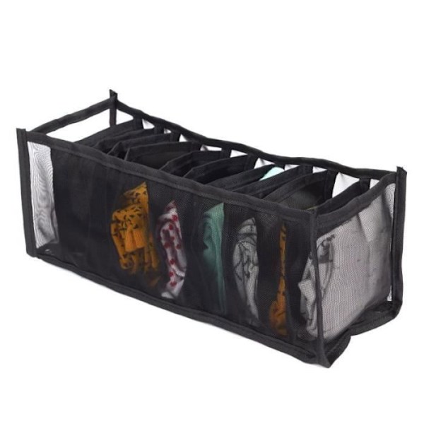 Set med 11 Förvaringar "Underkläder" 32cm Svart Svart