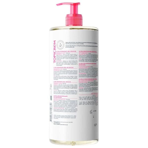 Rensende Gel - Topicrem - 500ml - Hypoallergenisk - Krop og Hår - Blødhed