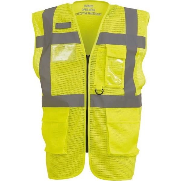 YOKO - Gilett med høj synlighed Top Cool "Management" YHVW820 Fluo Gul Størrelse M Gul M