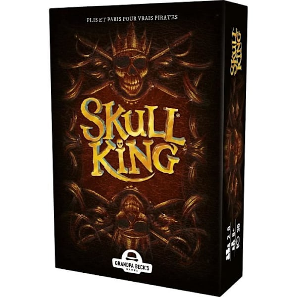 Skull King-kortspel - Blackrock - Fransk version 2022 - 2 spelare eller fler - Blandat - Brun Flerfärgad