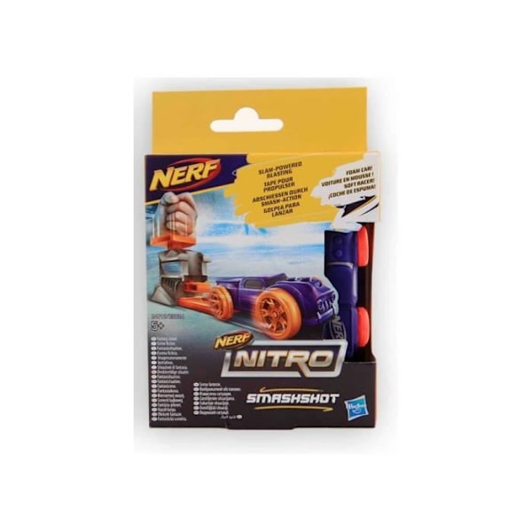 Nerf Nitro SmashShot Violet fiktiv scene Skumvogn E4012/E3824 miniature bil, legetøj spil