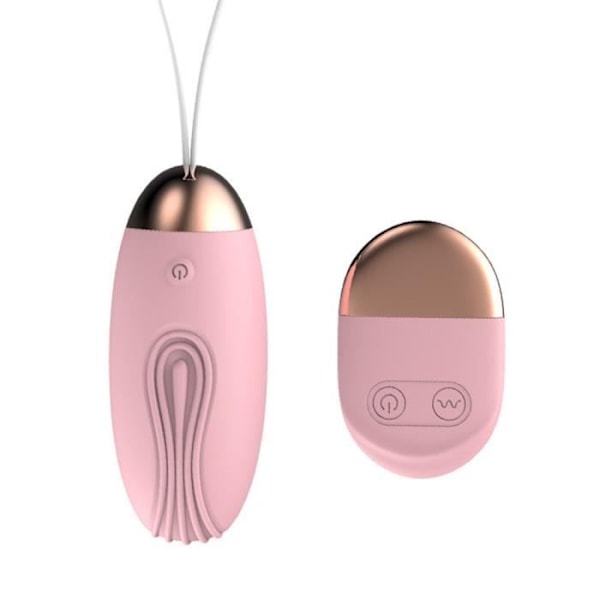 Vibrerende æg - Rosa - USB - Silikone - 10 vibrationsprogrammer - Elegant design Vintage ros