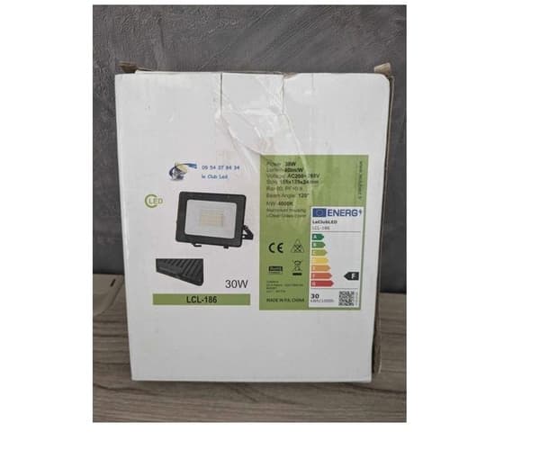 LED-projektori - 30W - 80lm - 4000K - Ulkokäyttöön