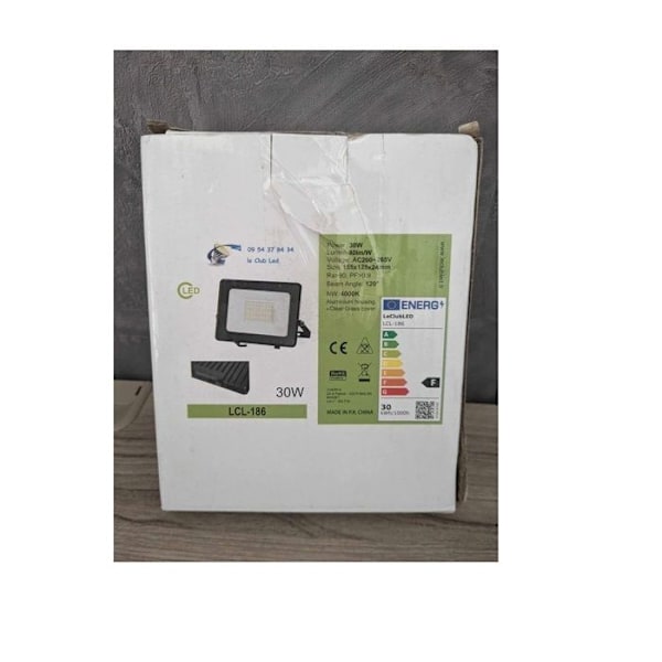 LED-ulkovalaisin 30W 80lm 4000K Viite LCL-186