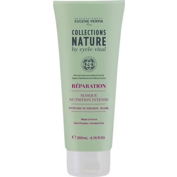 Maske til Hårreparation - Eugène Perma - 200ml - Uden Parabener - Intensiv Ernæring - Dyb Hydrering