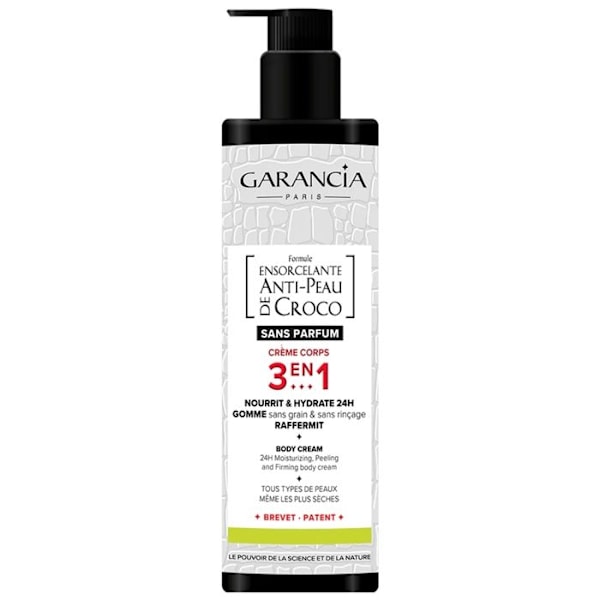 Crème Corps 3 En 1 - GARANCIA - Förtrollande Formulering - 400mL - Utan Doft - Torr Hud