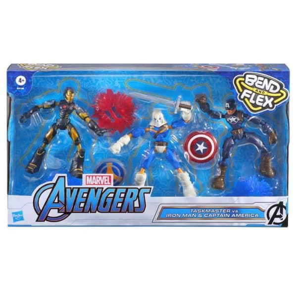 Marvel - Avengers Bend and Flex - Box med 3 figurer - 15 cm Multifarvet