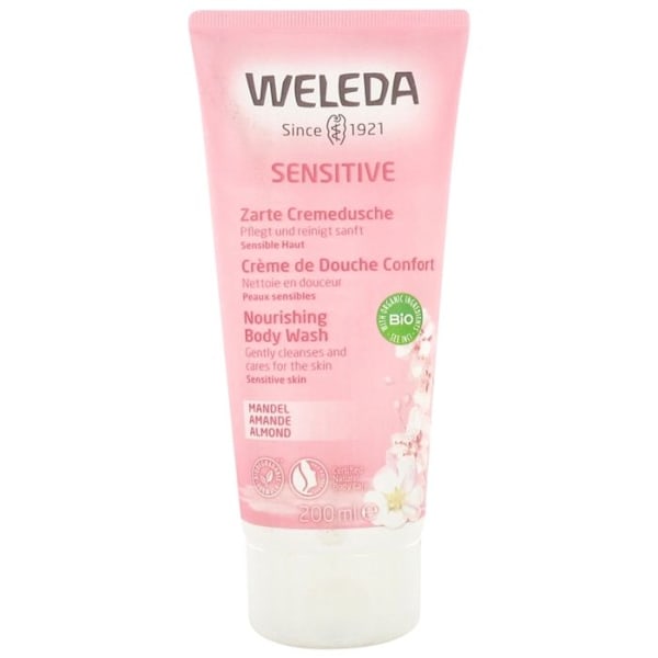 Dusgel - Weleda - Mandorla Cremetouch - 200 ml - Hypoallergenisk - Følsom hud