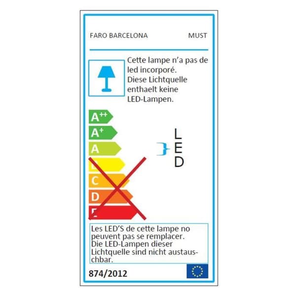 Inbyggd spotlight - Must - Must 2 - Mörkgrå - LED - 2 GU10-lampor BLANCO