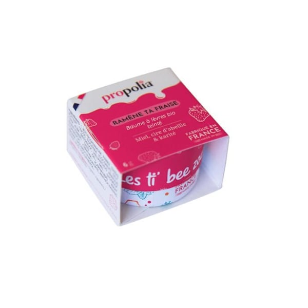 Läppbalsam "Ramène ta fraise" - Propolia - 6gr Röd