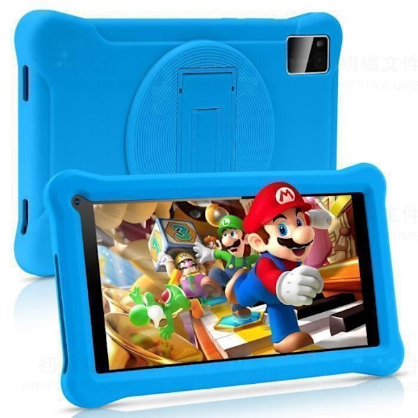 SUMTAB Børne Tablet 7 Tommer - 8Go RAM - 64Go ROM - Android 11 - blå