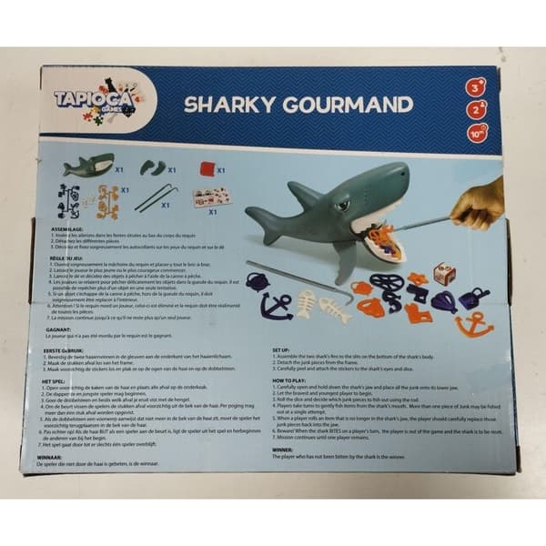 TAPIOCA GAMES Sharky herkkusuu lautapeli lelu