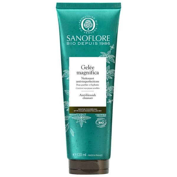 Sanoflore Magnifica Rensegel mod imperfektioner, purificerende og fugtgivende økologisk 120 ml