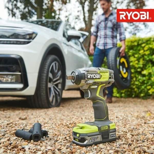 RYOBI - Nopea lithium-lataaja 18V ONE+ 2,0 A - lataa 1 akku 2,0 Ah 1h:ssa - RC18-120 Grøn og antracit