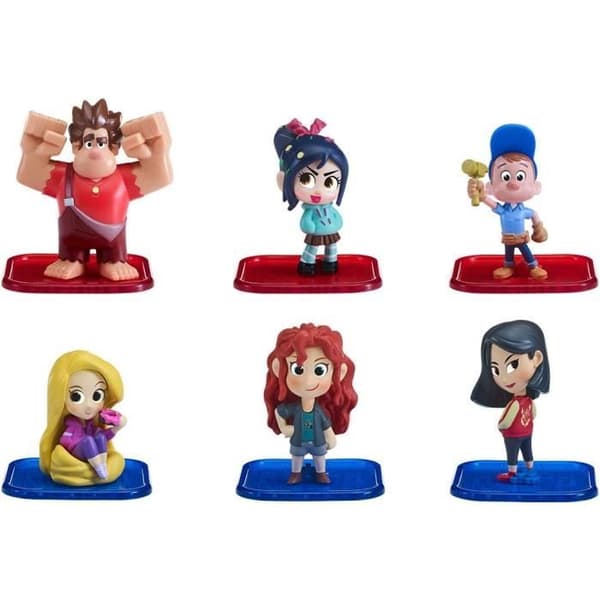 Bandai - LE MONDE DE RALPH - Pack med 6 figurer