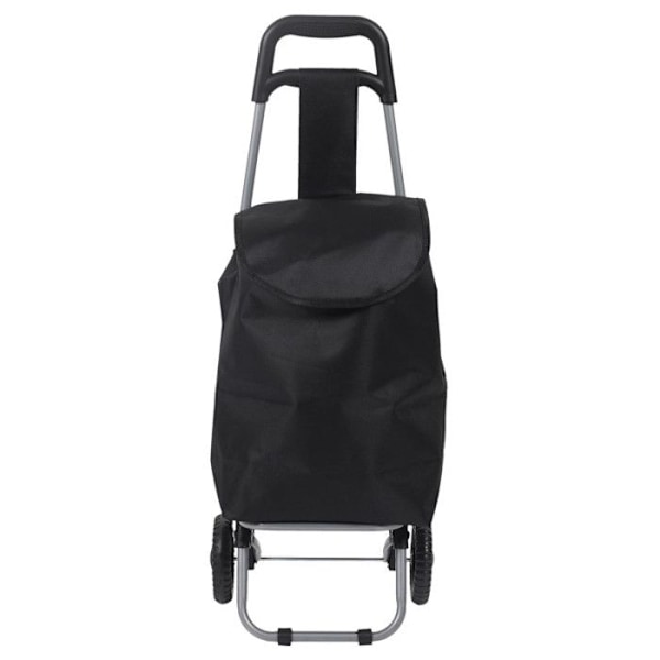 Enkelt indkøbsvogn - Sort - H 87 x P 28 x L 35 cm Svart
