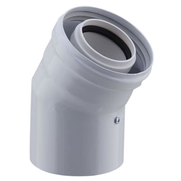 POUJOULAT Element böjt vid 30° diameter 60 / 100 mm E.P för vattentät panna EC 30° 60 E.P / ref. 17060711 DUALIS KONDENS