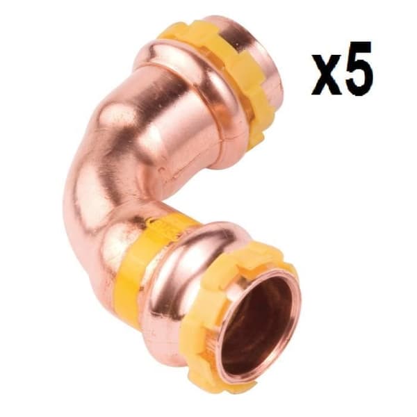 VSH Paket om 5 SudoPress koppar gasbåge 90° diameter 28 Ref. 6674063