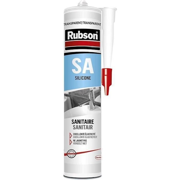 Transparent sanitetssilikonfogmassa 300 ml - RUBSON - 165173 Vit