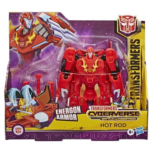 Figurine Transformers Bumblebee Cyberverse Adventures - Hot Rod 17cm - 2 i 1 Transformér Legetøj