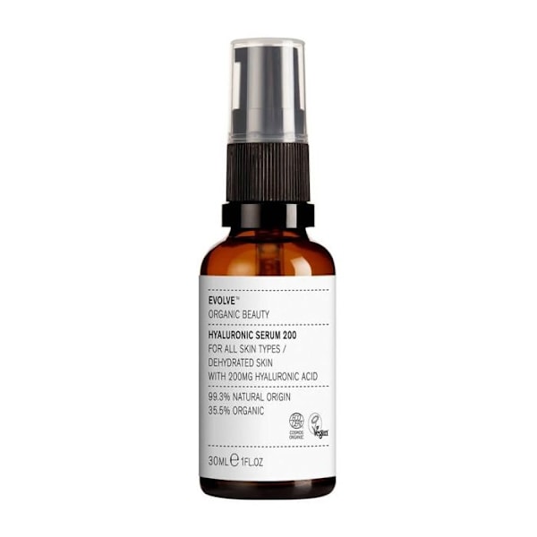 Evolve Beauty Hyaluronsyraserum 200 mg 30 ml serum för alla dehydratiserade hudtyper