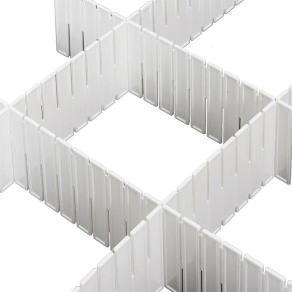 Set om 6 "Flikseparatorer" 45cm Vit Vit
