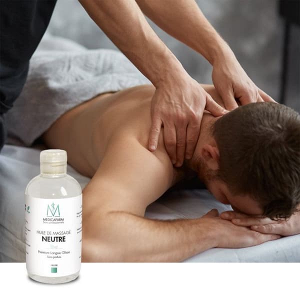 Premium Long Glide Neutral Massageolja -...