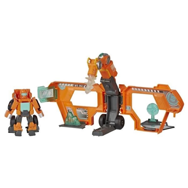 Figurine Transformers Playskool Rescue Bots Academy - Robotredder Wedge og 11 cm elektronisk trailer Kil + trailer