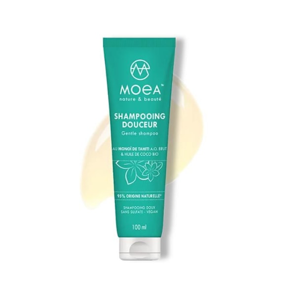 MOEA - Hellävarainen Shampoo 100mL Tahitin Monoi -öljyllä