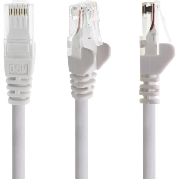 Netværk kabel - 1aTTack.de - Cat 6 - 7,5 m - Hvid - 1000 Mbit/s - 10 stk.