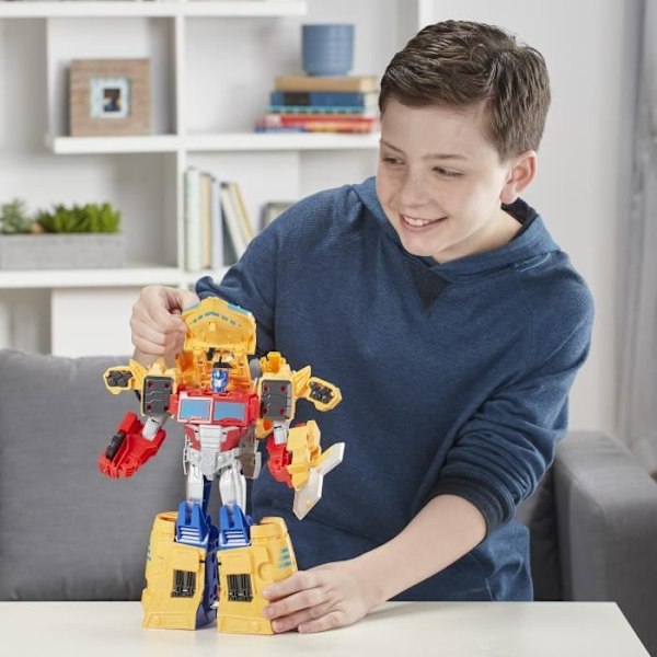 Transformers Cyberverse - Robot Action Optimus Prime Ark Power Lastbil - 30cm - HASBRO - Gul - Mix - Barn
