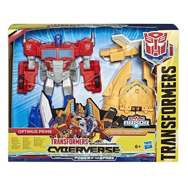 Transformers Cyberverse - Robot Action Optimus Prime Ark Power Lastbil - 30cm - HASBRO - Gul - Mix - Barn