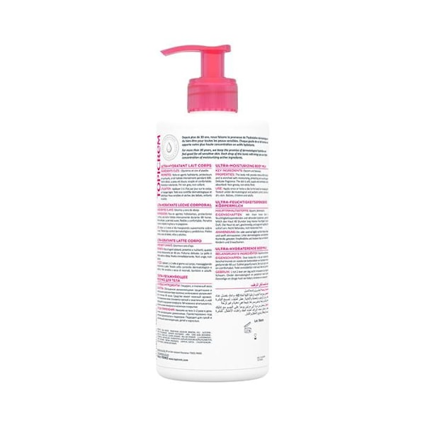Fugtgivende mælk - Topicrem - Les Essentiels - 500ml - 24 timers hydrering - Tør og dehydreret hud