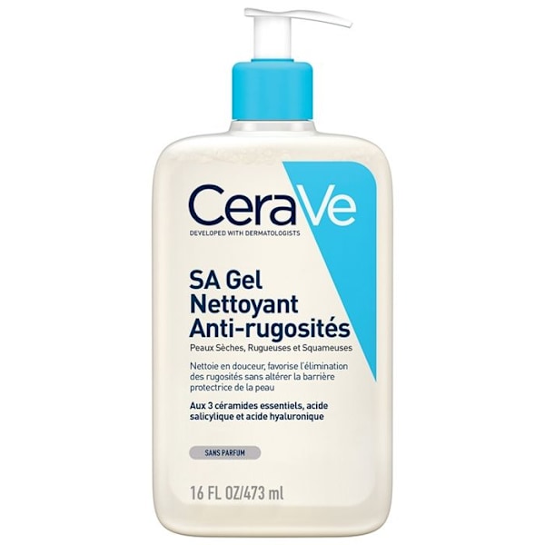 Puhdistusgeeli - Cerave - SA - 473 ml - Anti Roughness - Hypoallergeeninen