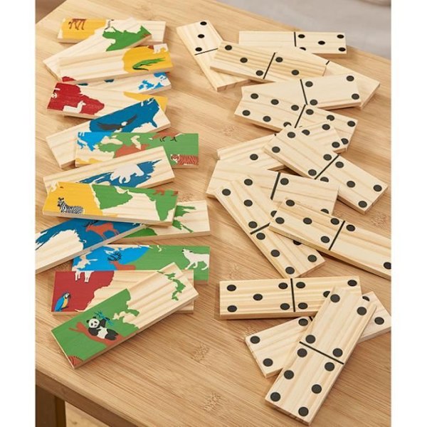 DAMART - Käännettävä Puuden Domino-peli
