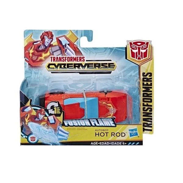 Transformers Cyberverse Fusion Flame Autobot Hot Rod