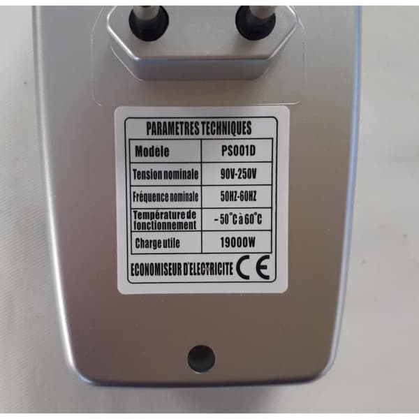 Sähkönsäästölaite - PS001D - 19000W - 90V-250V - 50Hz-60Hz