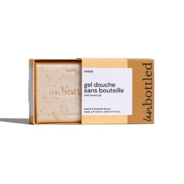UNBOTTLED Geelsetti Ilman Pulloa - Kaura & Manteli 110 g kiinteä geeli