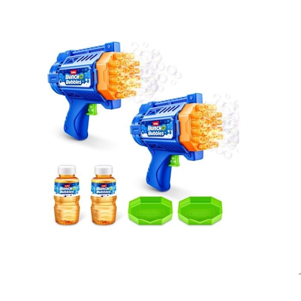 ZURU Set med 2 Motoriserad bubblmaskin pistol för barn Motoriserad bubblosare