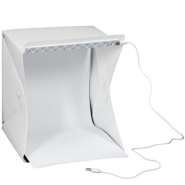 Lysboks "Foldestudio" 40 cm Hvid - Paris Pris